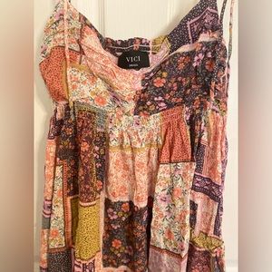 NWOT Vici Patchwork Dress